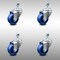 Service Caster 3.5 Inch SS Solid Polyurethane Wheel Swivel 12mm Threaded Stem Caster Set SCC-SSTS20S3514-SPUS-M1215-4 - alternate 4